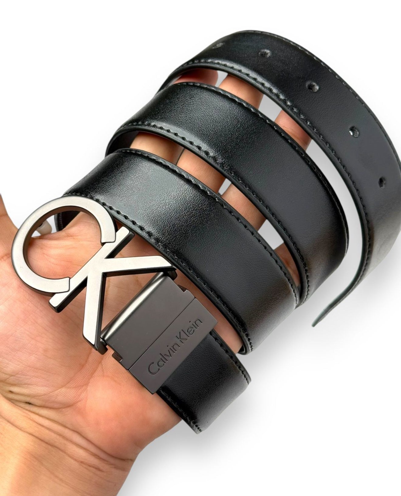 CK Logo Buckle Belt