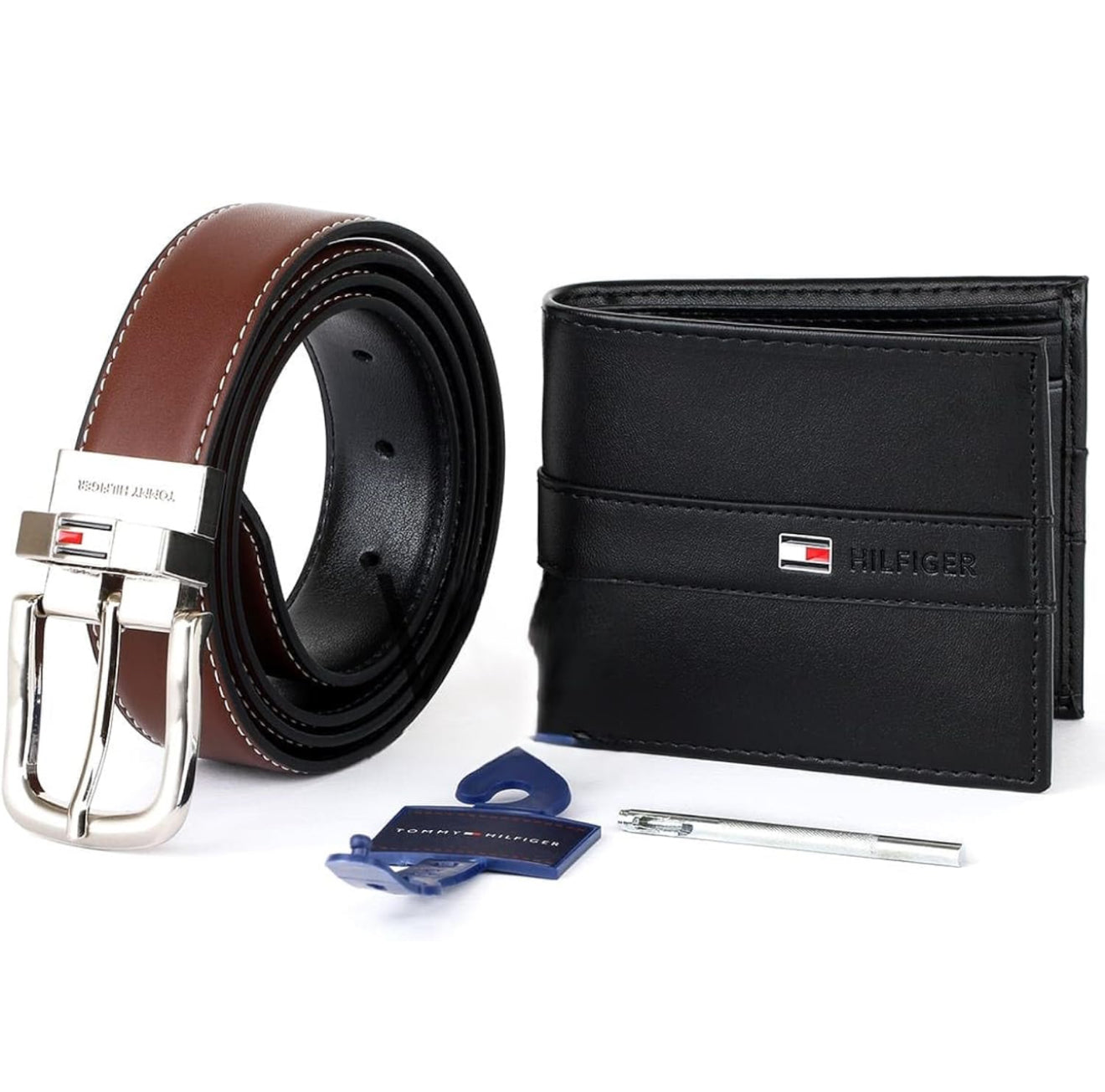 TH Set of Wallet and Double-face Belt