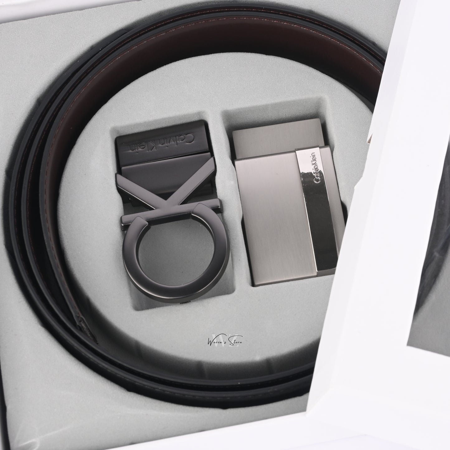 CK Superior Double Buckle Belt Set