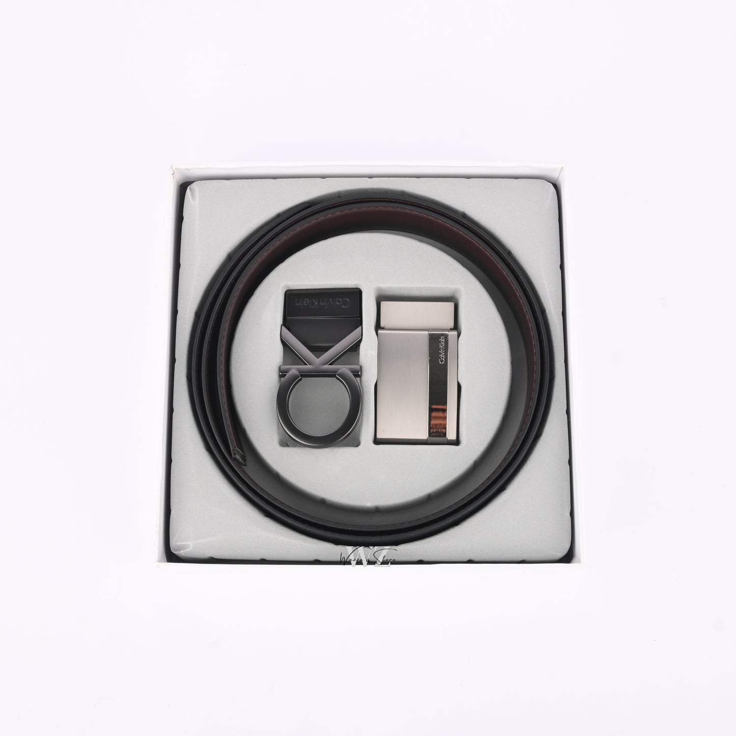 CK Superior Double Buckle Belt Set