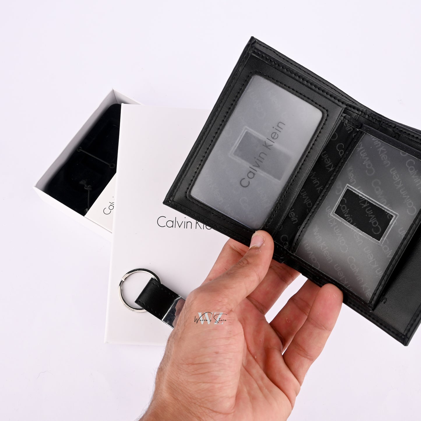 CK Classic Set of Wallet, Cardholder, and Keychain