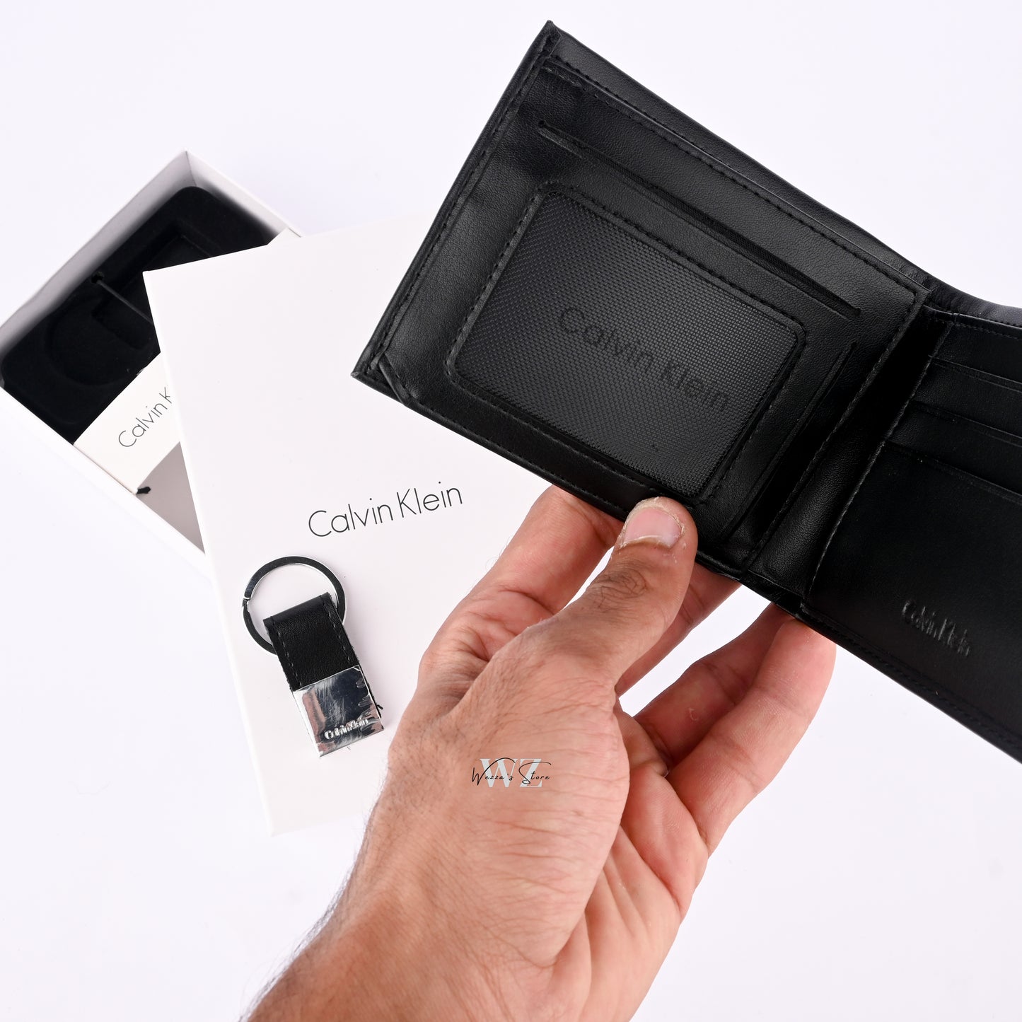 CK Classic Set of Wallet, Cardholder, and Keychain