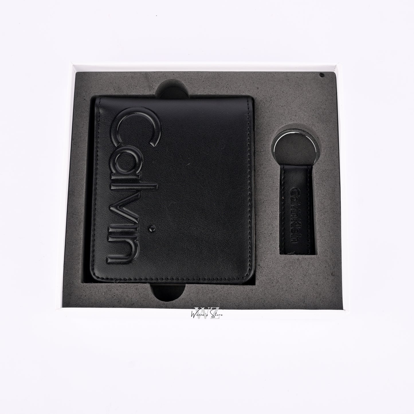 CK Classic Wallet and Keychain Set