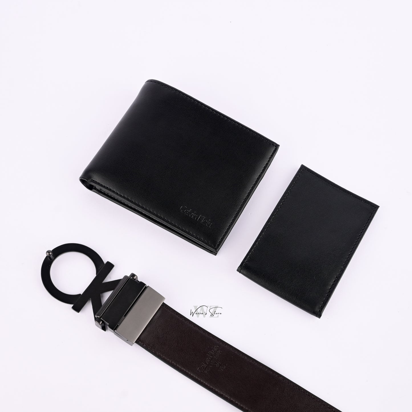 CK Exclusive Belt, Wallet and Cardholder Set
