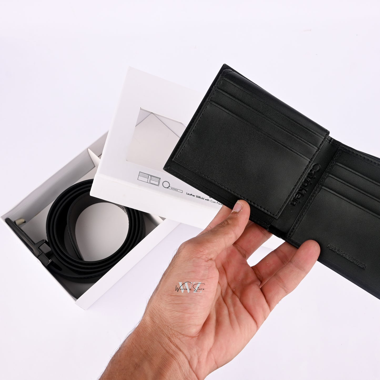 CK Premium Set of Belt and Wallet