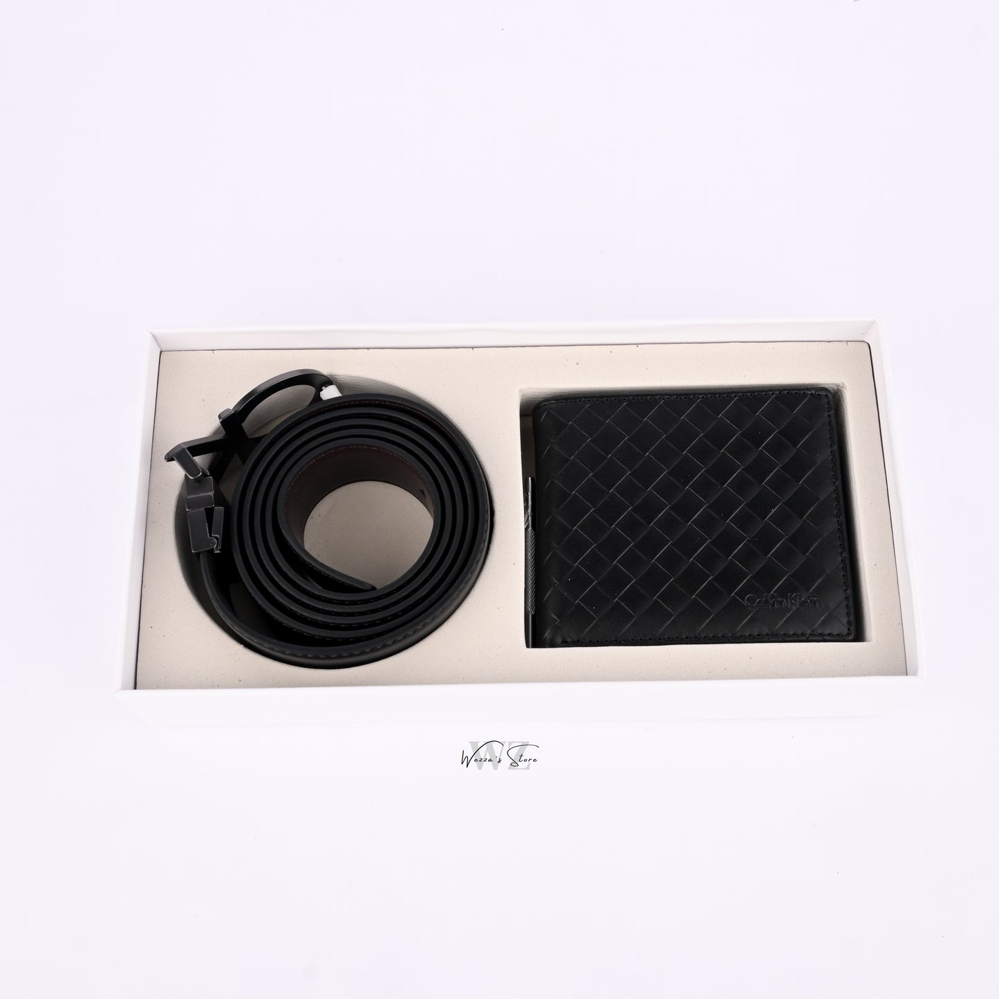 CK Lux Wallet and Belt Set