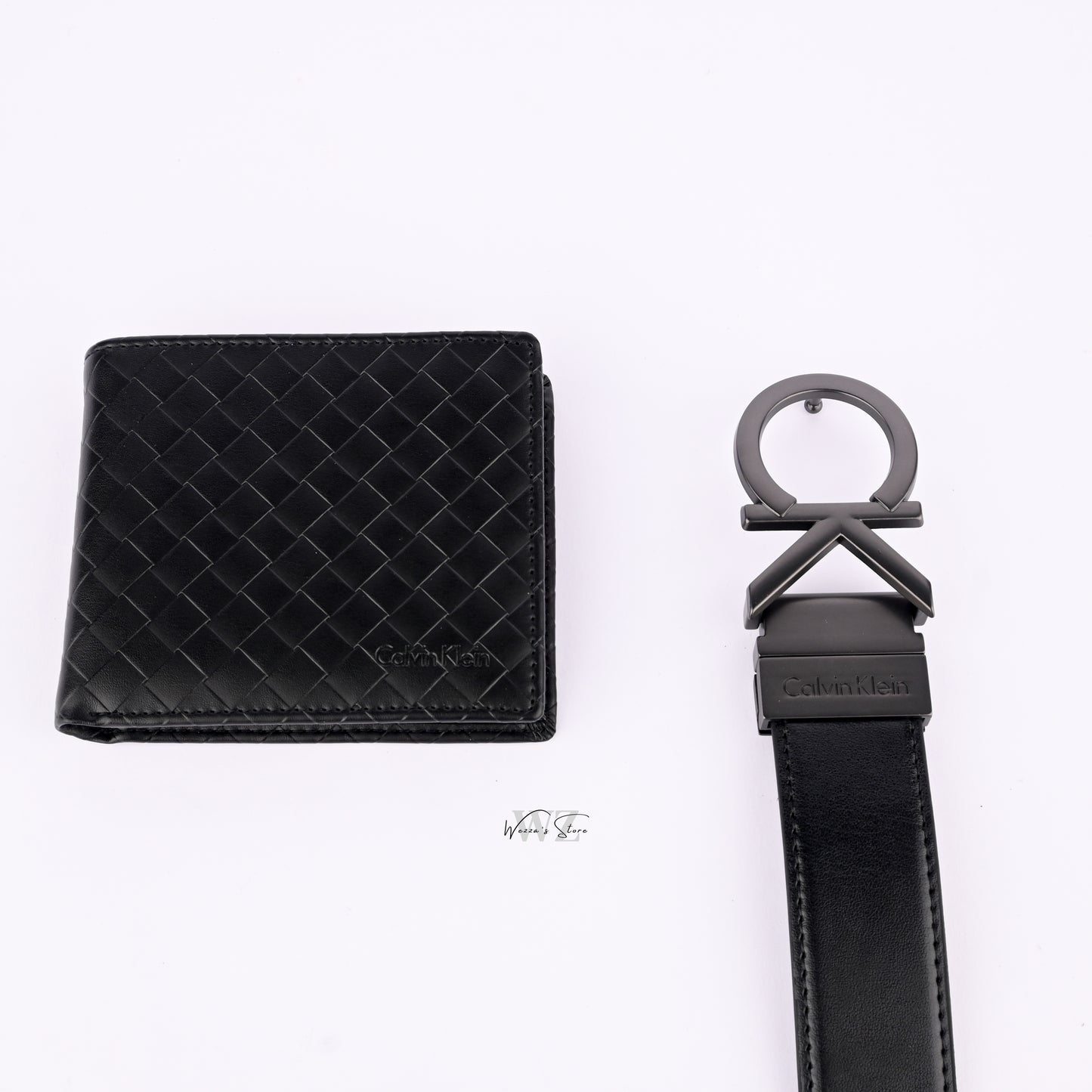 CK Lux Wallet and Belt Set