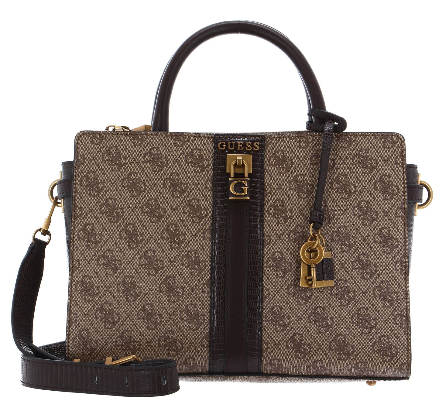 GS Ginevra Python-Print Handbag