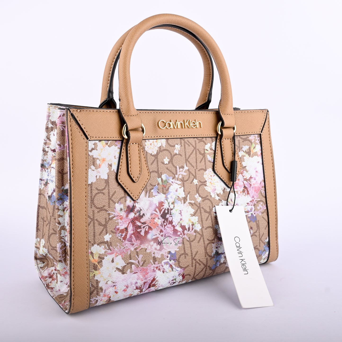 CK Printed Floral Tote Bag