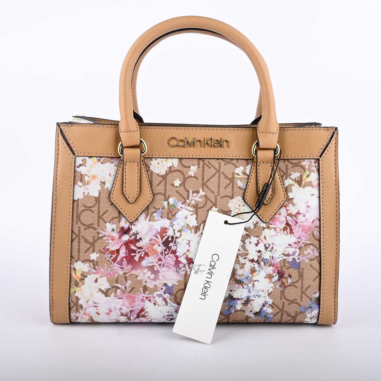 CK Printed Floral Tote Bag