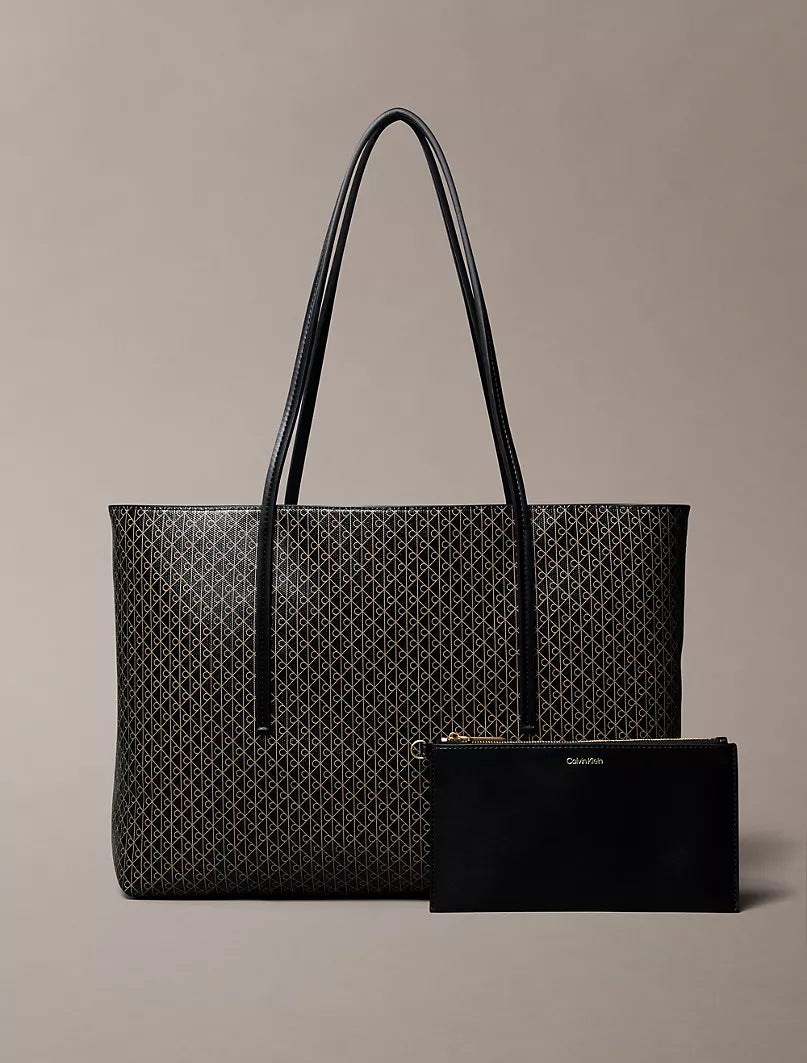 Ck Logo Tote Bag and Pouch