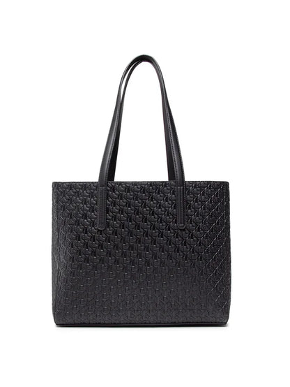 Ck Textured Structured Shoulder Bag