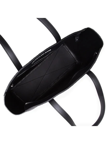 Ck Textured Structured Shoulder Bag