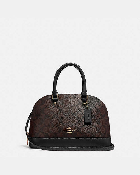 Coated Canvas and Leather Sierra Satchel