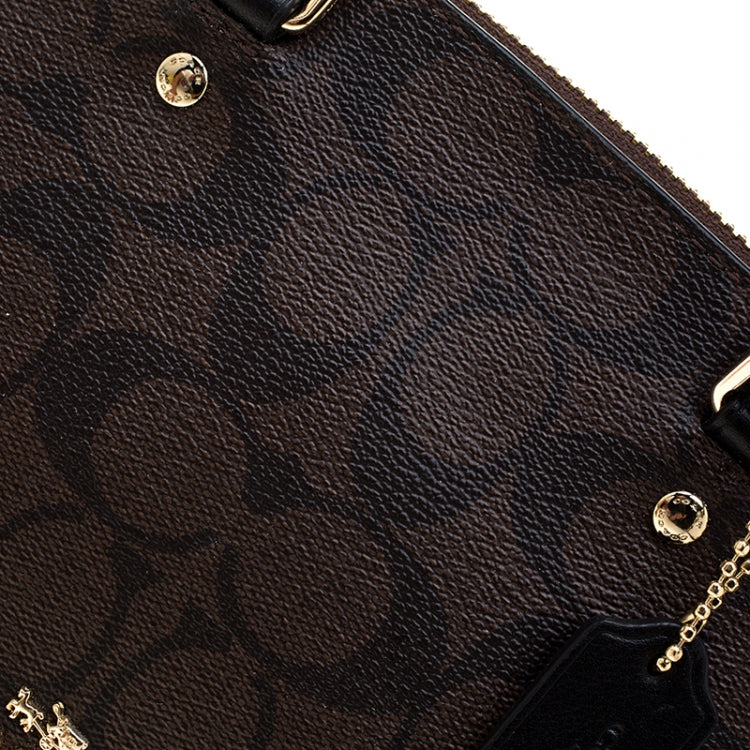 Coated Canvas and Leather Sierra Satchel