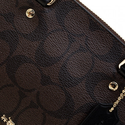 Coated Canvas and Leather Sierra Satchel