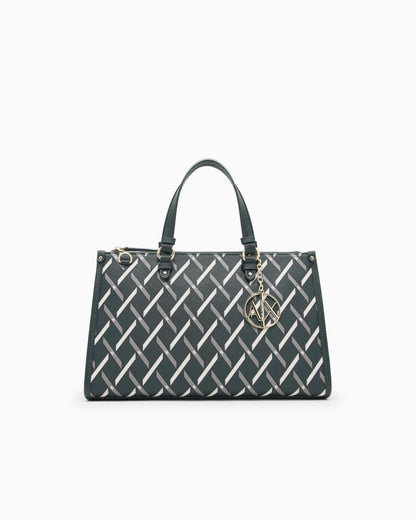 AX Logo Graphic Tote Bag