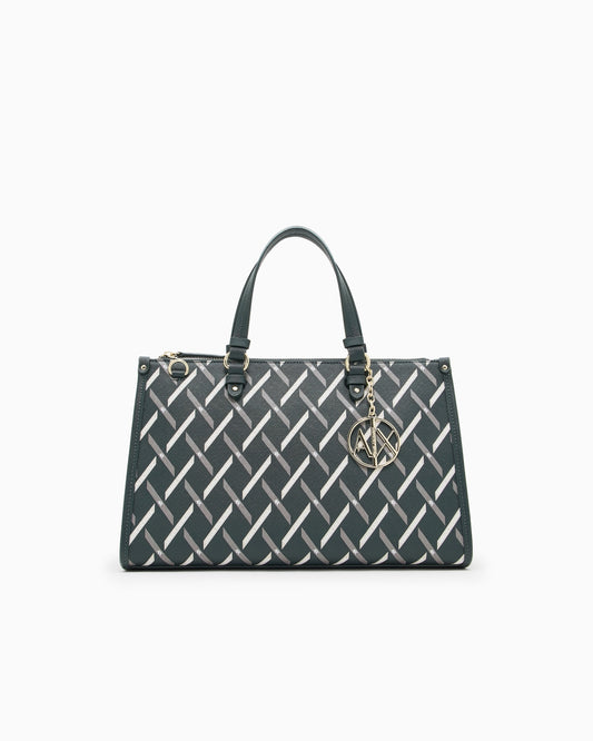 AX Logo Graphic Tote Bag