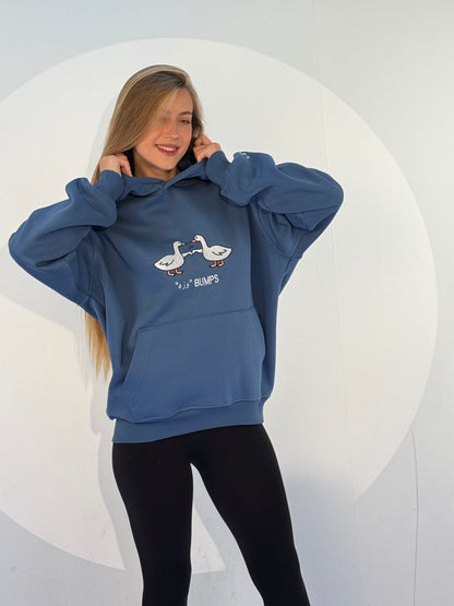 وزه Bumps Hoodie in Blue